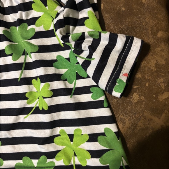 Twocan black and white striped clover dress 3T - Picture 2 of 2